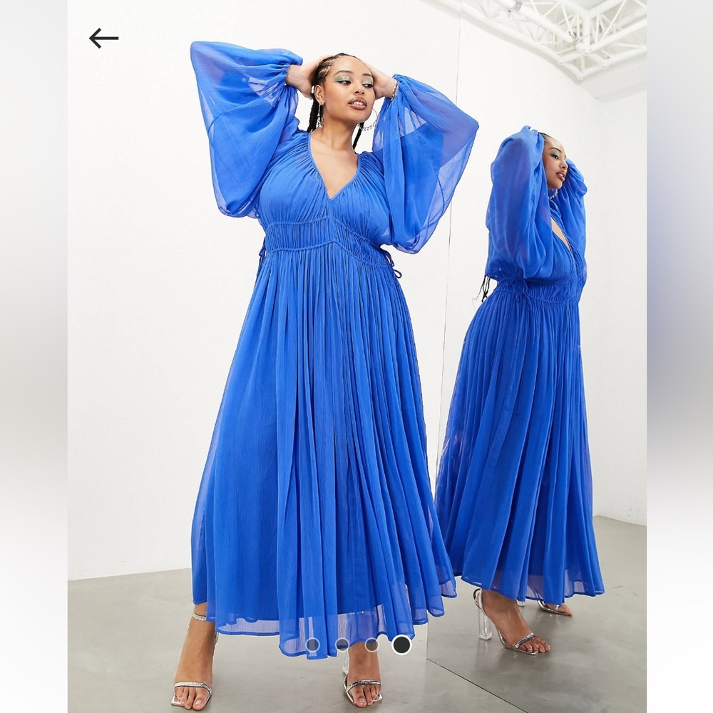NWT! ASOS Edition Ruched Dress - Picture 7 of 9